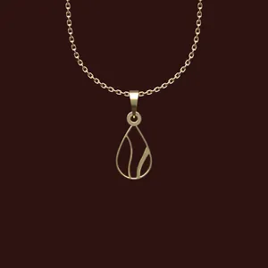 گردنبند طلا 18 عیار زنانه مدوپد مدل هندسی کد W2-1-1168