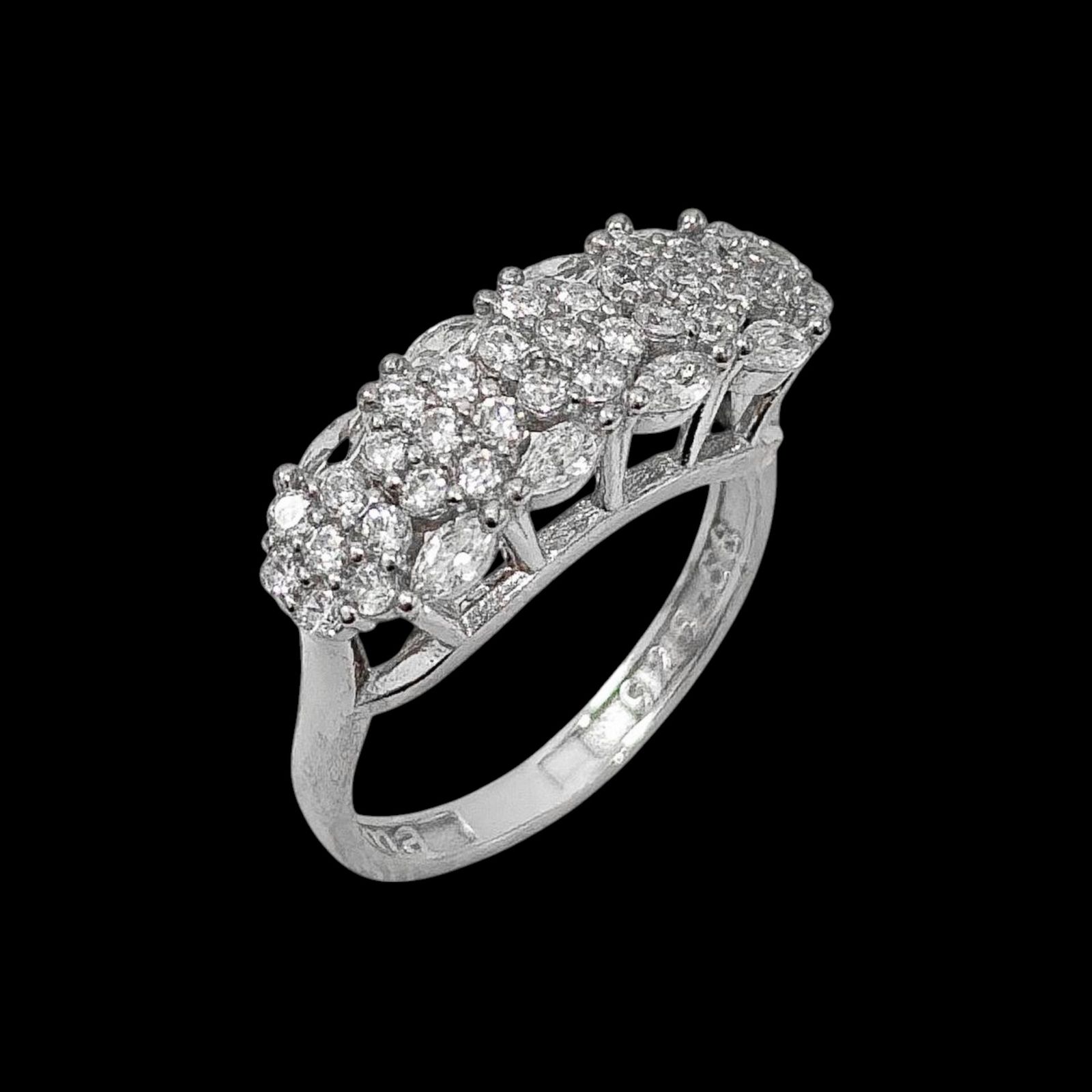 انگشتر نقره زنانه مدل فلاور 73 -  - 2