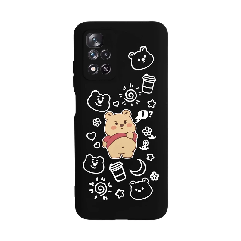 کاور قاب گارد طرح خرس تپل کد t5595 مناسب برای گوشی موبایل شیائومی Redmi Note 11 5G / Poco M4 Pro 5G