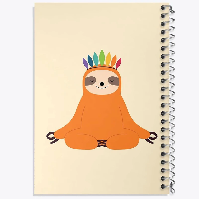 دفتر مشق 50 برگ خندالو مدل تنبل کد 5065