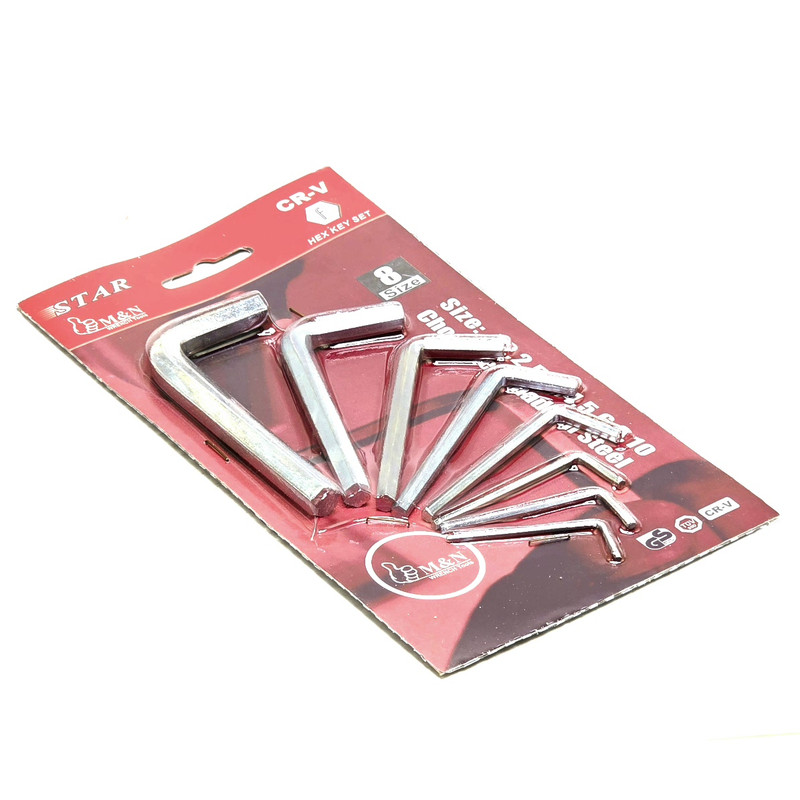 آچار آلن استار مدل HEX-KEY-SET مجموعه 8 عددی