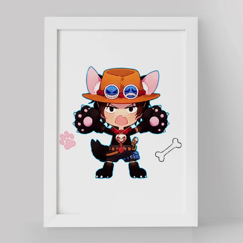 تابلو خندالو مدل پورتگاس انیمه وان پیس One Piece کد 17249