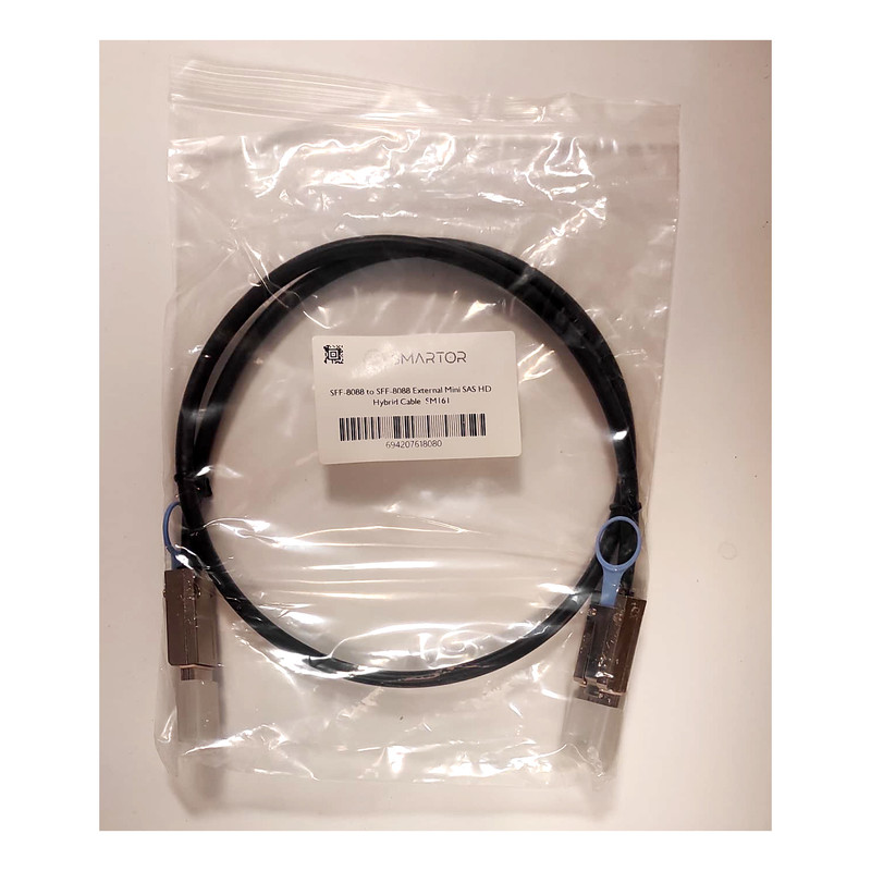 کابل تبدیل Mini SAS HD SFF-8088 به SFF-8088 اسمارطور مدل SM161 طول 1 متر