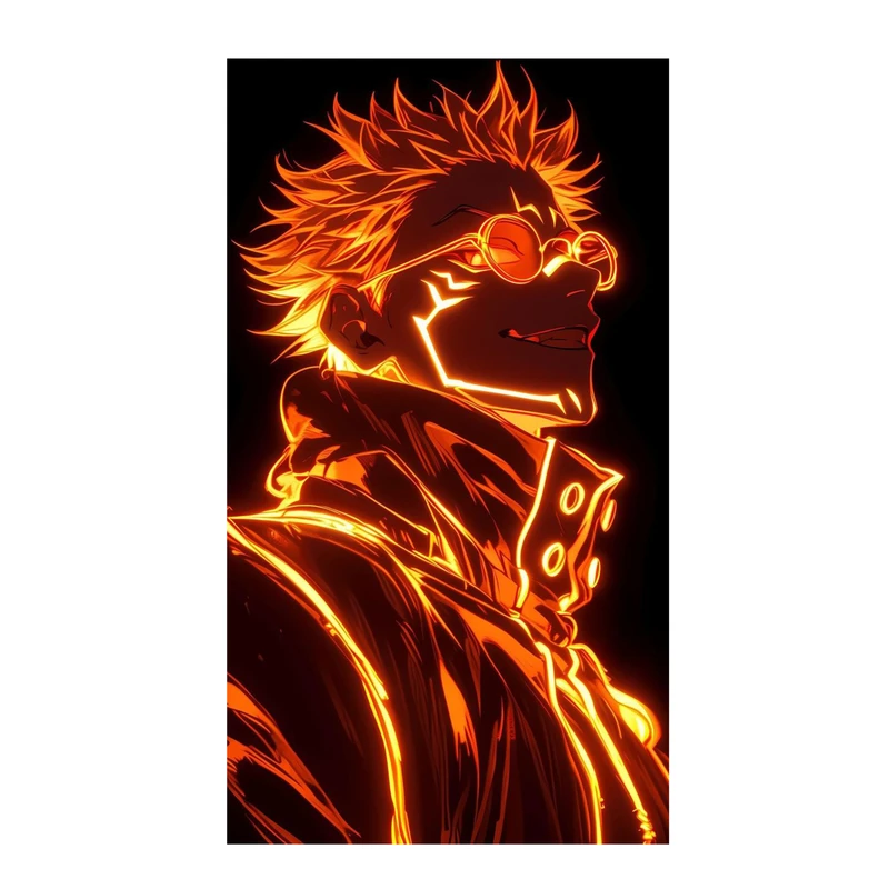 استیکر لپ تاپ و موبایل مدل انیمه طرح جوجوتسو کایسن ریومن سوکونا jujutsu kaisen ryomen sukuna کد 607