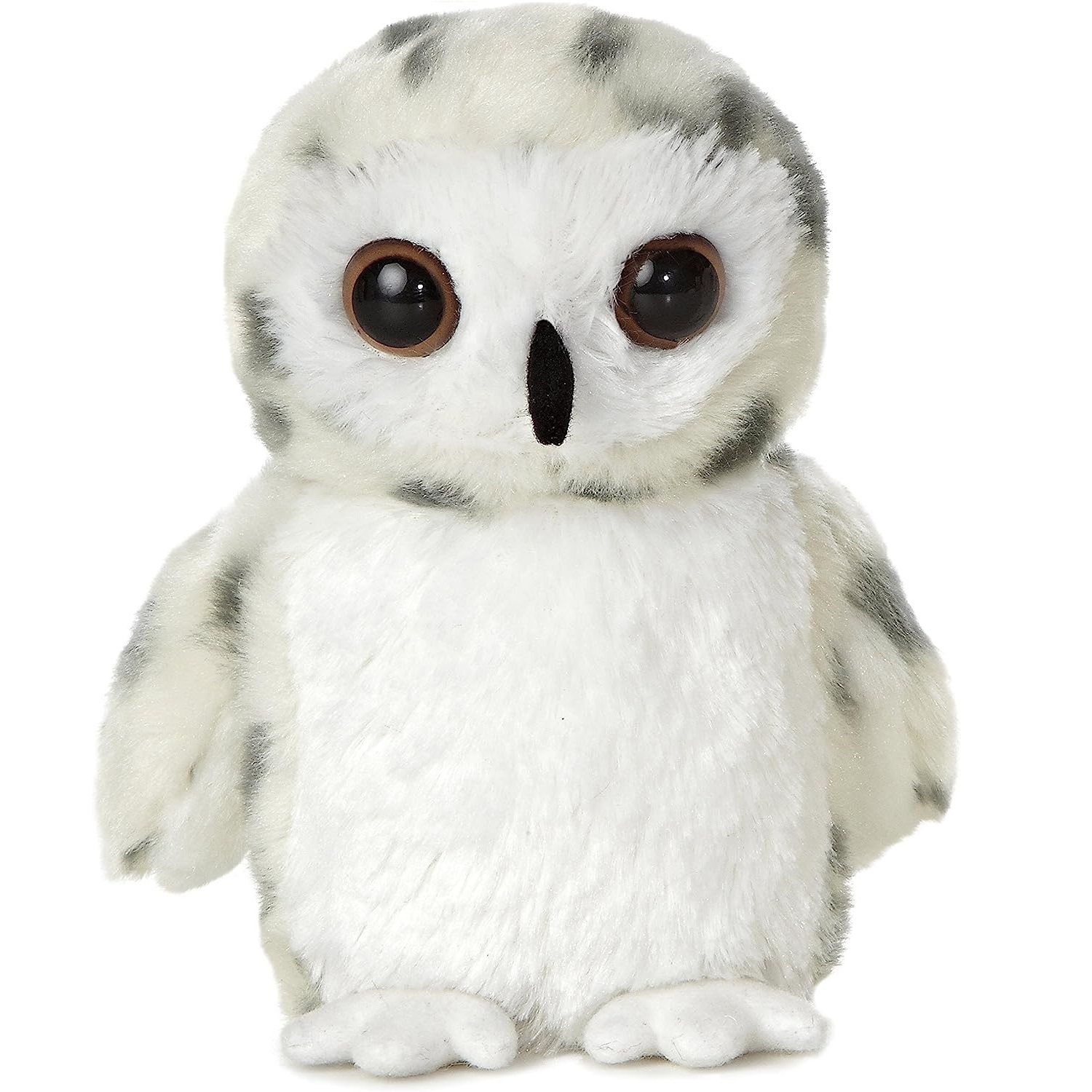 عروسک آرورا طرح جغد مدل AURORA Mini Flopsie Snowy Owl کد SZ13/1147 ارتفاع 17 سانتی متر