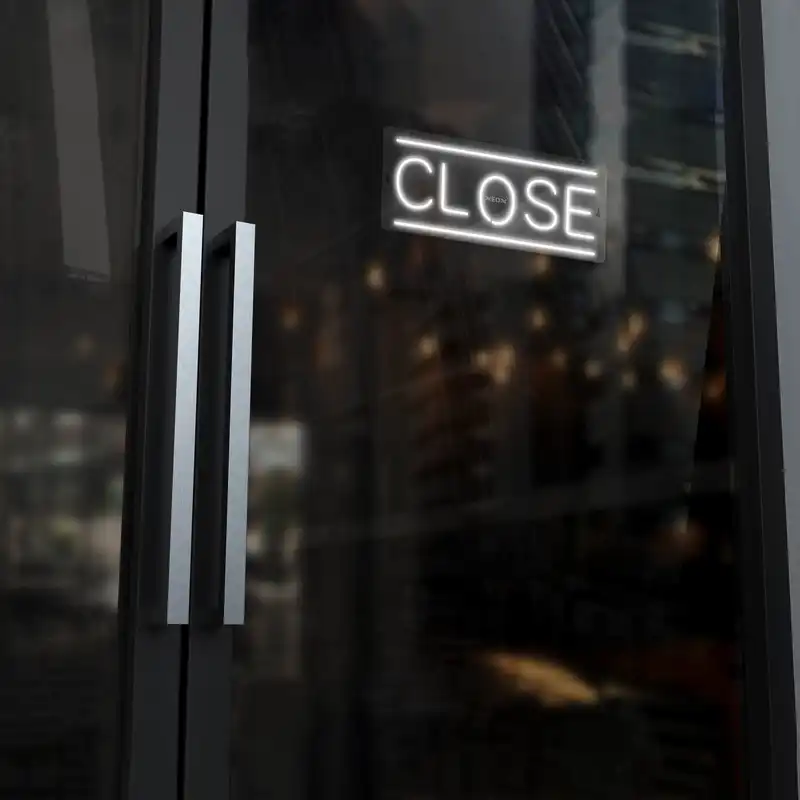 چراغ دیواری نئون دیزاین طرح Close_WHT