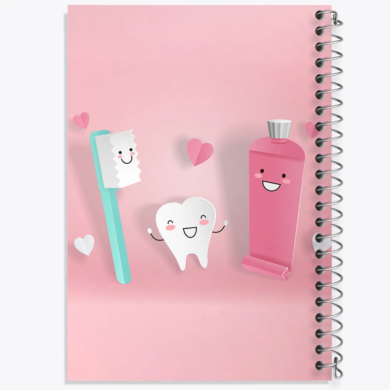 دفتر نت موسیقی 50 برگ خندالو مدل دندان و دندان پزشکی کودکانه کد 36720