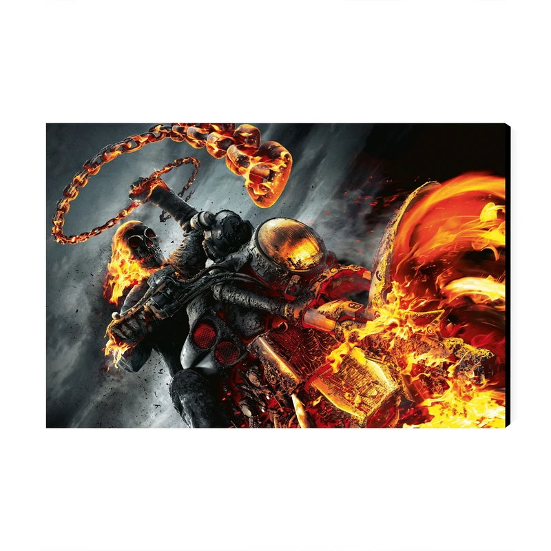 تابلو شاسی عرش مدل فیلم روح سوار Gost Rider کد As1740