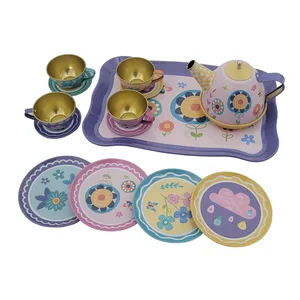 ست اسباب بازی چایخوری جی شن مدل tea set party کد 9989 مجموعه 14 عددی