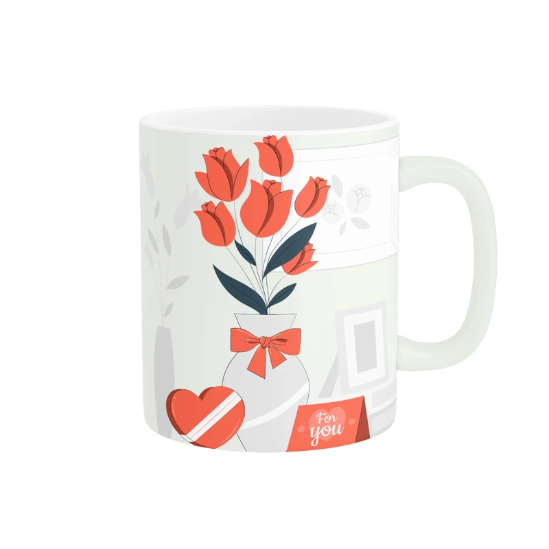 ماگ طرح گل کد 60