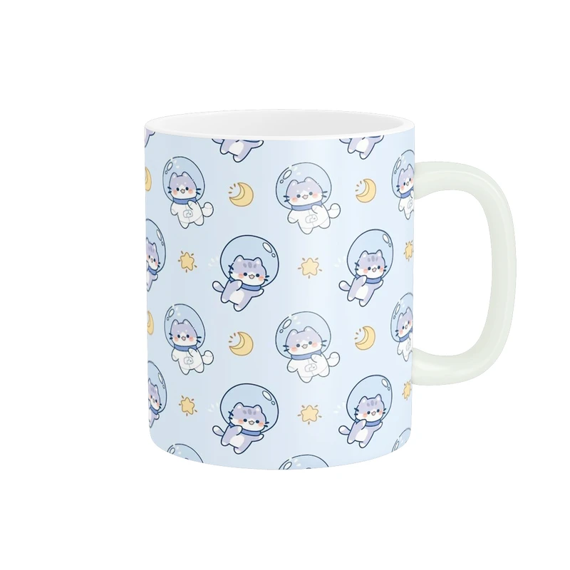 ماگ پاد آفرین طرح گربه فضانورد کد 1356