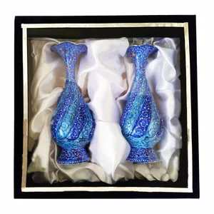 گلدان میناکاری مدل گل کد 20  بسته دو عددی