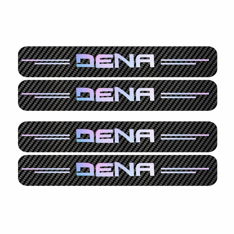 برچسب پارکابی خودرو سولگی مدل کربن هفت رنگ کد J78 مناسب برای دنا بسته 4 عددی