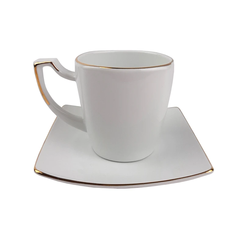  ست فنجان و نعلبکی 12 پارچه چینی لوریان مدل سناتور خط طلا