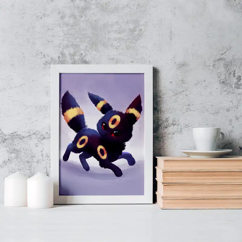 تابلو خندالو مدل امبرون انیمه پوکمون کد 17308