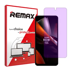 Remax brand shockproof Anti-purple screen protector glass for Xiaomi Redmi 13C