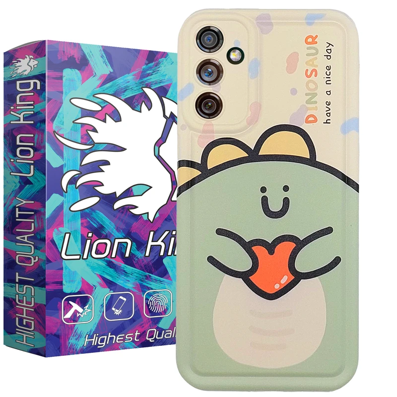 کاور لاین کینگ مدل قلب دایناسور مناسب برای گوشی موبایل سامسونگ Galaxy A24