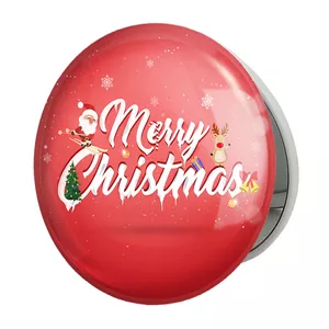 آینه جیبی خندالو طرح کریسمس Christmas مدل تاشو کد 22139 