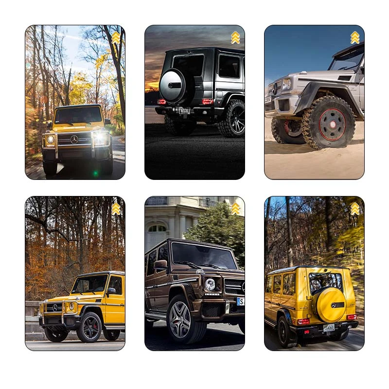 استيکر کارت کارنيکا طرح مرسدس‑ا ام جی G۶۳ Mercedes‑AMG G63 کد 20640 مجموعه 6 عددی