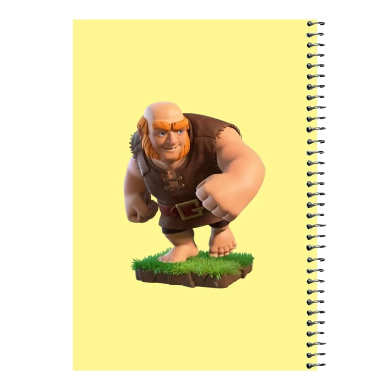 دفتر مشق 80 برگ اس جی مدل کلش رویال کد۱۲  