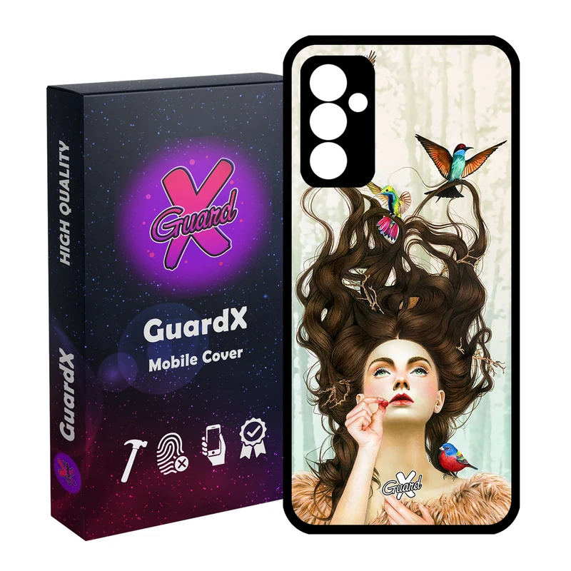 کاور گارد ایکس طرح Girl مدل Glass10290 مناسب برای گوشی موبایل سامسونگ Galaxy A34 / A34 5G