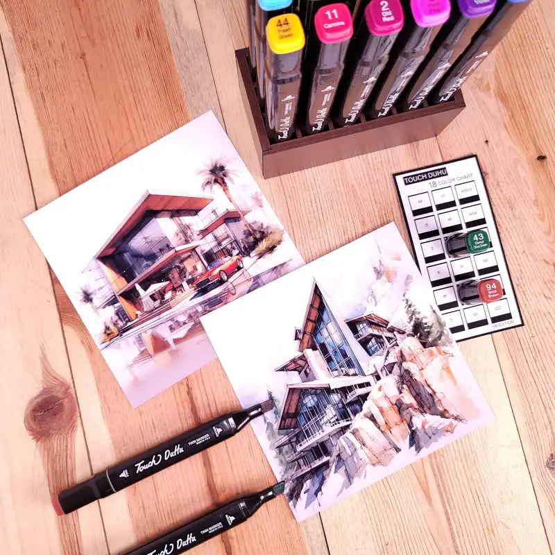 ماژیک راندو تاچ دوهو مدل r0t Edition کد r0-01 به همراه استند بسته 18 عددی