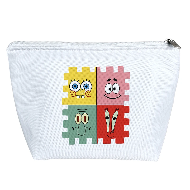 کیف لوازم آرایش دخترانه خندالو مدل پاتریک و باب اسفنجی کد 305