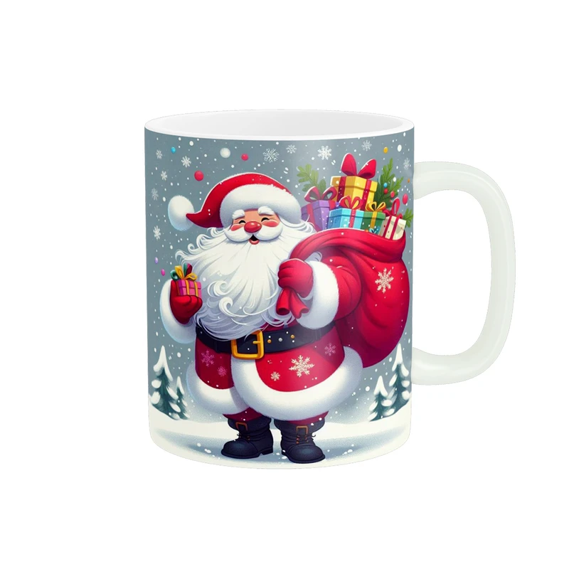 ماگ پادآفرین مدل کریسمس طرح بابانوئل کد p1845