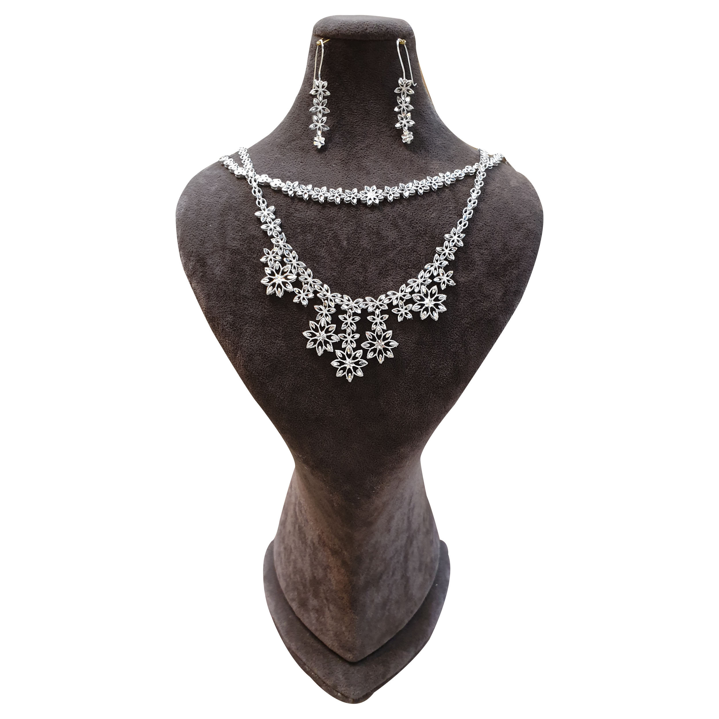 نیم ست نقره زنانه مدل 341