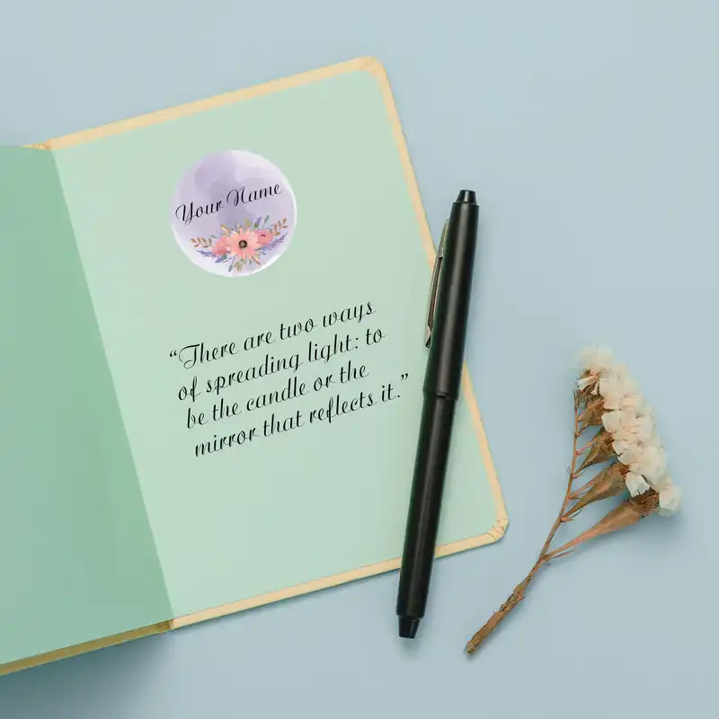 برچسب میو استیکر مدل نام و نام خانوادگی کد SHC20