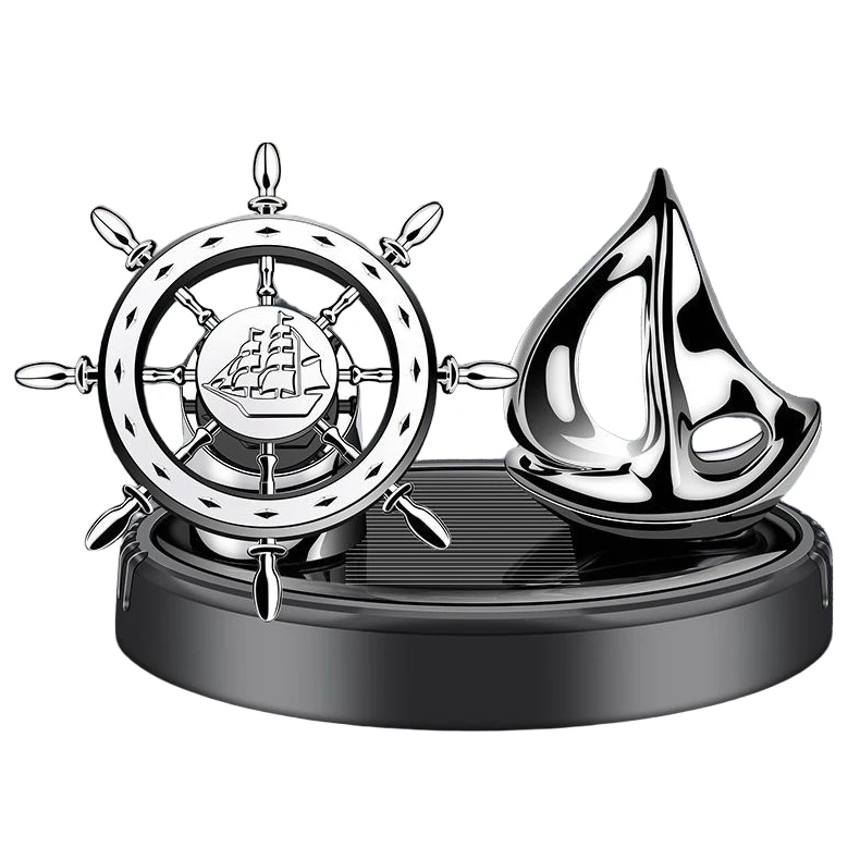 خوشبو کننده خورشیدی خودرو مدل کشتی کد K889-black