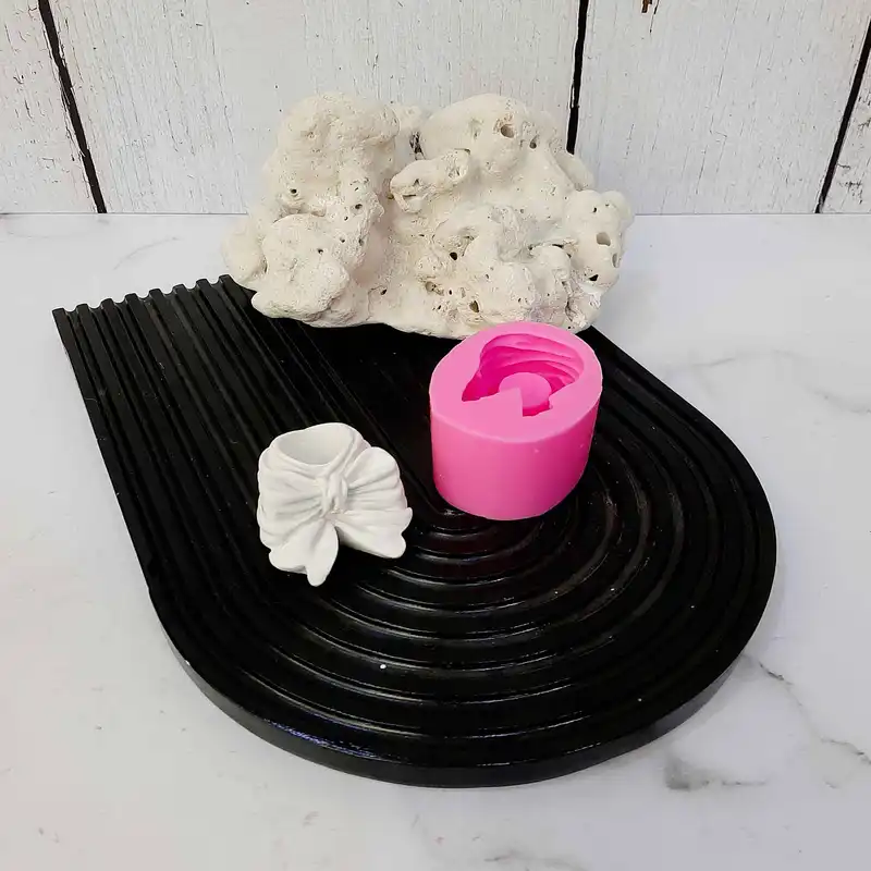 قالب سیلیکونی مدل جاشمعی قلمی طرح پاپیون