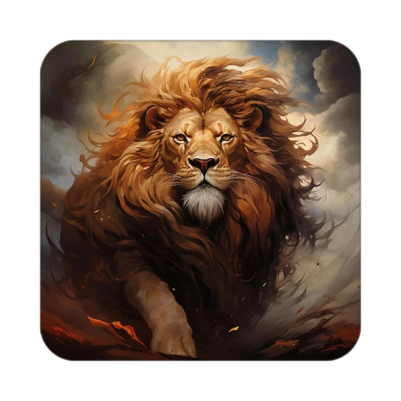 زیر لیوانی کاکتی طرح شیر مدل mp23550