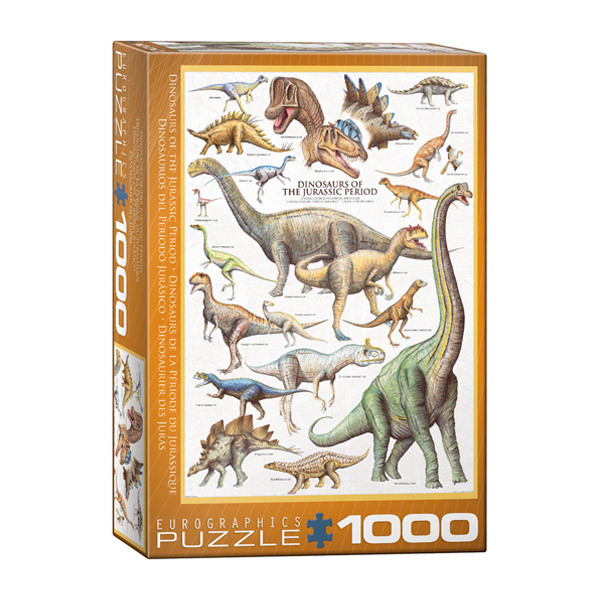 پازل 1000 تکه یوروگرافیکس پازلز مدل (6000-0099) Dinosaurs of the Jurassic Period
