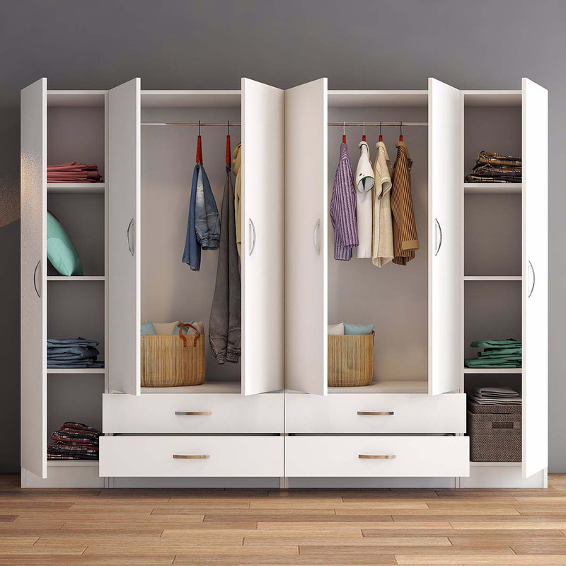 کمد لباس فلفور کابینت مدل MDF-TD24045180