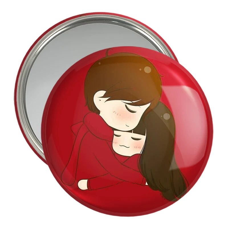 آینه جیبی خندالو مدل عاشقانه  کد 1886