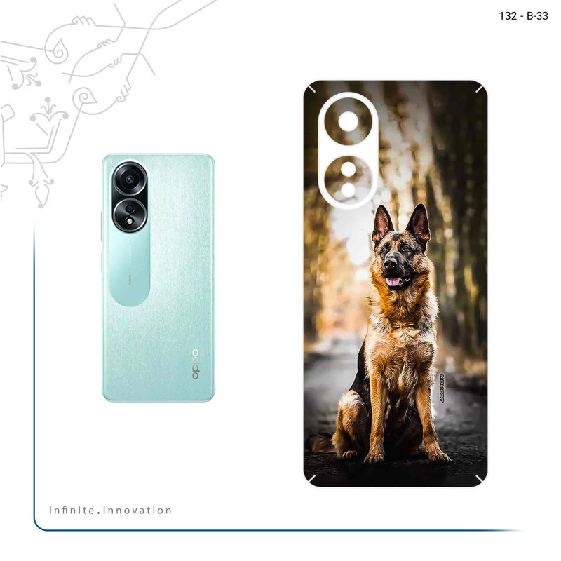 برچسب پوششی ماهوت مدل Dog_1 مناسب برای گوشی موبایل اپو A58 4G