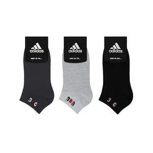 جوراب ساق کوتاه مدل ساده نخ پنبه اعلاء SB-0422 بسته 3 عددی