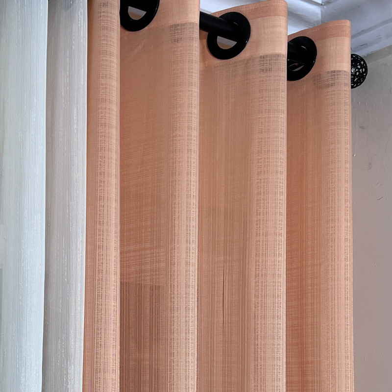 پرده مدل پانچ حریر شانتون سایز 280x300 سانتی‌متر