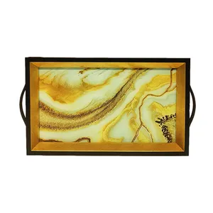 سینی مدل دکوراتیو طرح رزین