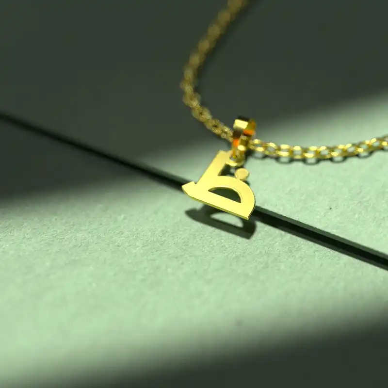 گردنبند طلا 18 عیار زنانه مدوپد مدل حرف ظ کد I2-1-1576