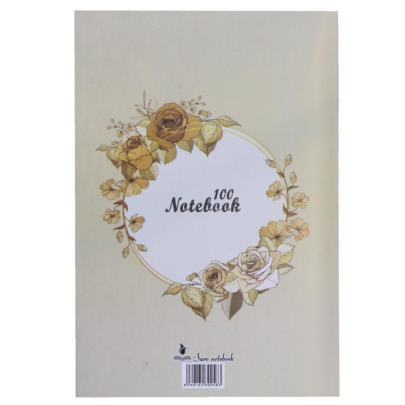 دفتر مشق 100 برگ سرو مدل Flower دفتر مشق 100 برگ سرو مدل Flower