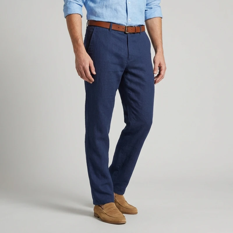 شلوار فیت معمولی (regular fit) مردانه مدل  لینن Fa