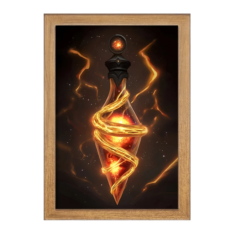 تابلو خندالو مدل معجون آتشین در بطری شیشه ای کد F10772