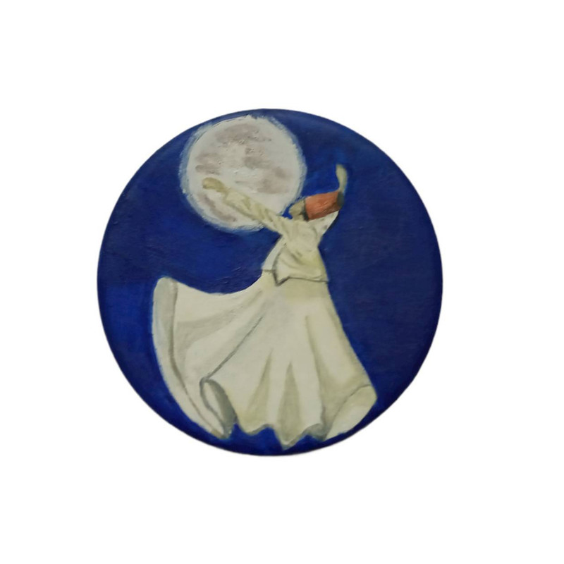 دیوارکوب سفالی مدل سماع کد Bl2