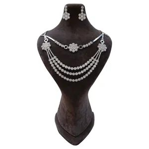 نیم ست نقره زنانه مدل 0094