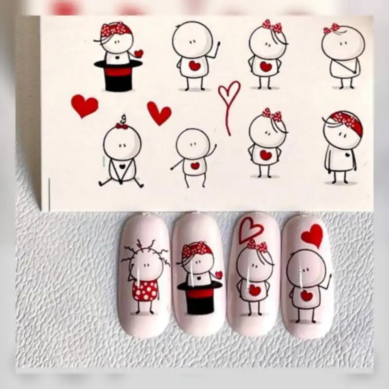 برچسب لنز ناخن رویاسنتر مدل03 مجموعه 2 عددی