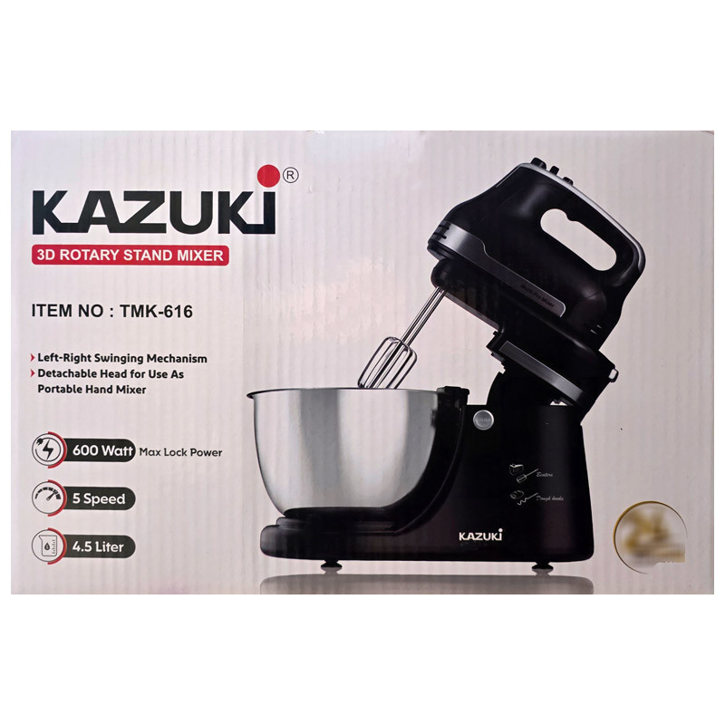 همزن کاسه‌دار 4 لیتری کازوکی مدل  TKM-616