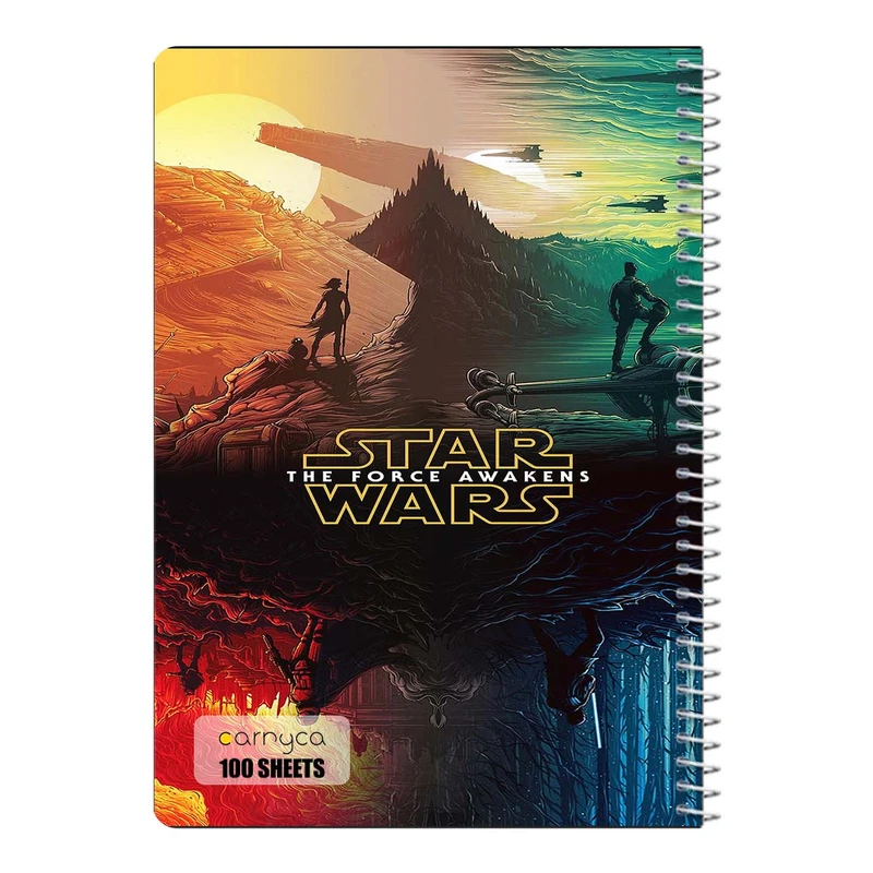 دفتر مشق 100 برگ سیمی کارنیکا طرح جنگ ستارگان Star Wars کد 79130