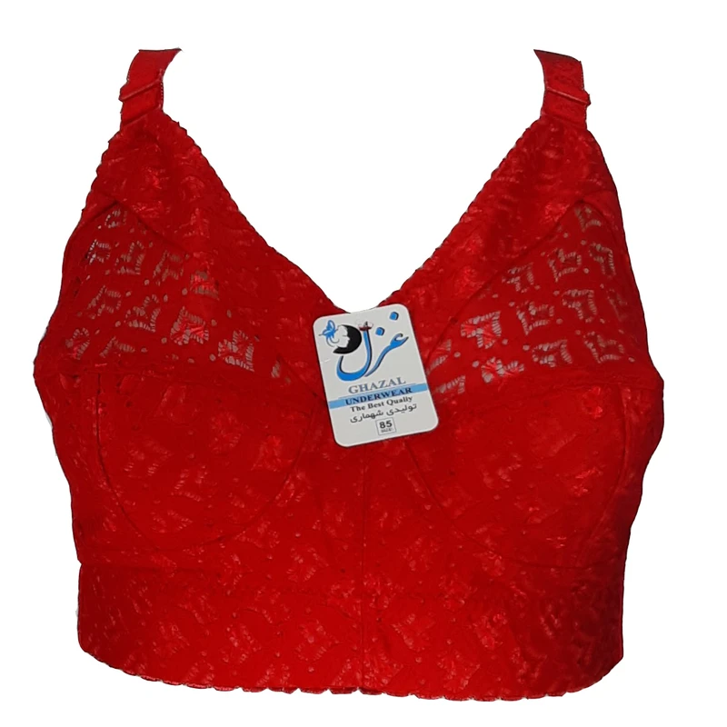 سوتین زنانه غزل مدل دانتل کش پهن کد 249